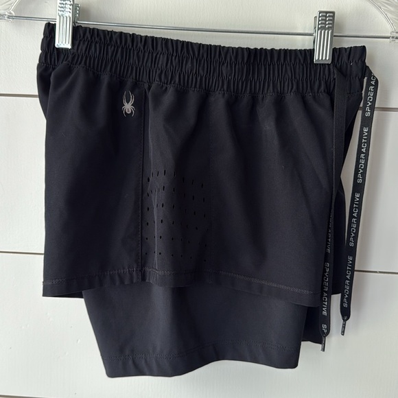 Spyder Active Black Women's Athletic Shorts Sz S - Picture 2 of 7